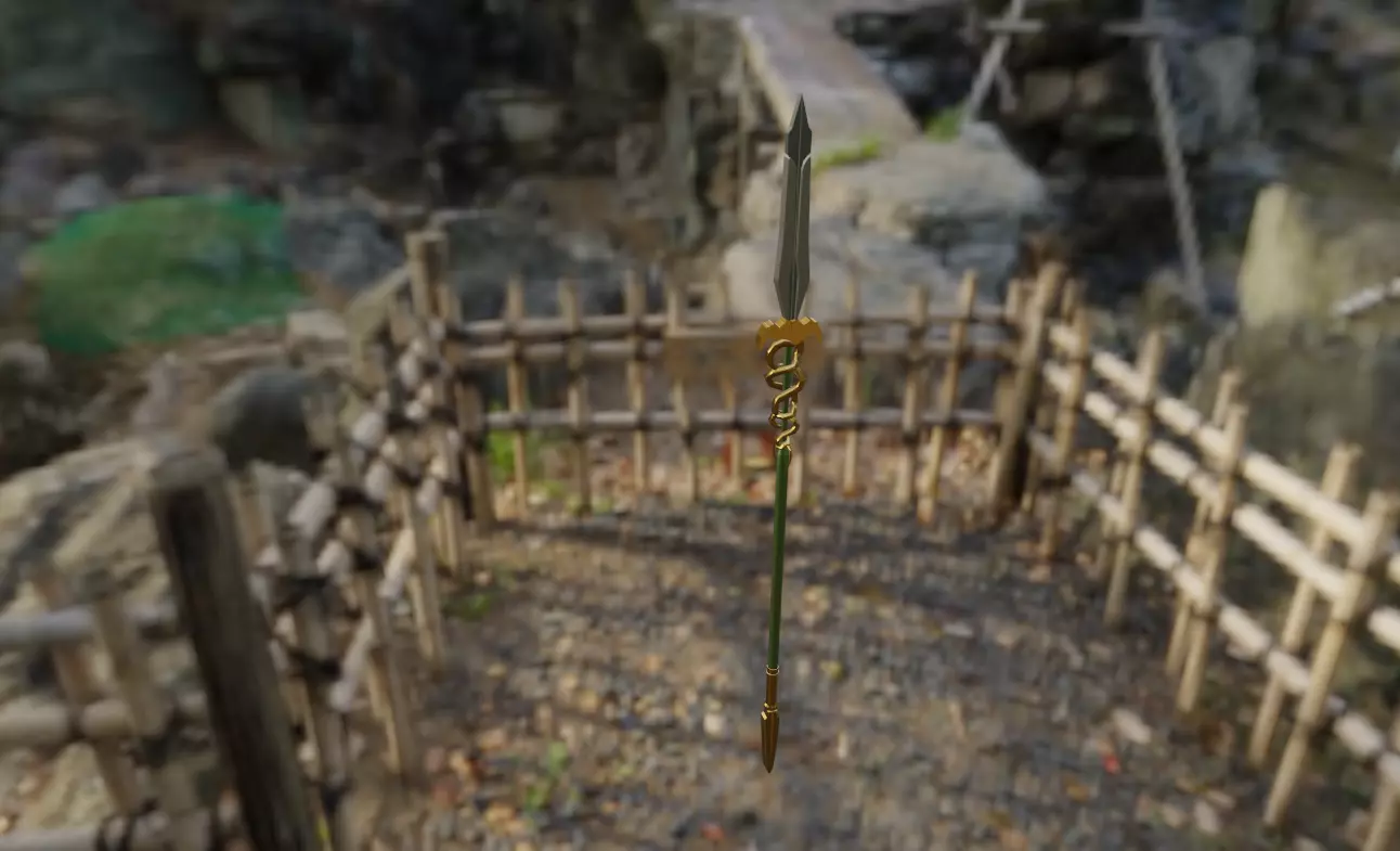 3 swords Low-poly 3D model_3