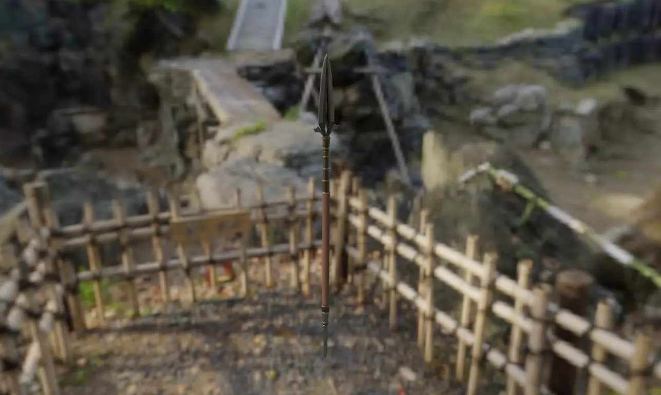 3 swords Low-poly 3D model_10