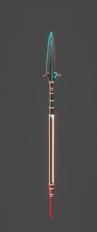 3 swords Low-poly 3D model_8