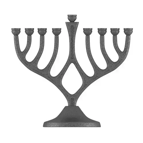 Menorah Black 3D model
