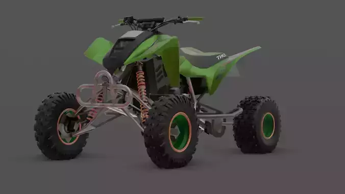 Takashi 450R  Custom Sport Racing Bike 3D Model