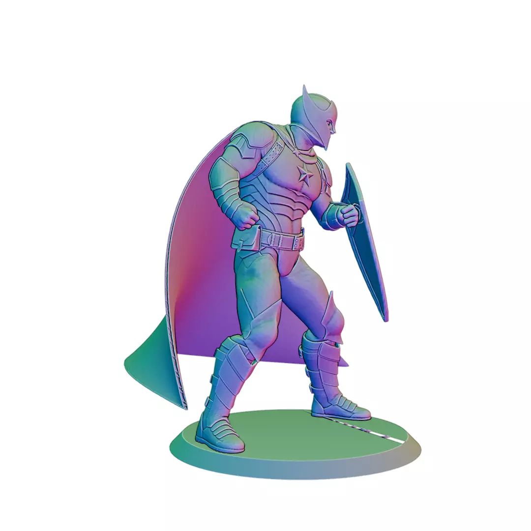 Captain of the Guard Captain America 3D Figurine File 3D print model_3