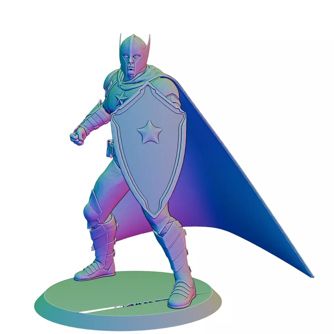 Captain of the Guard Captain America 3D Figurine File 3D print model_2