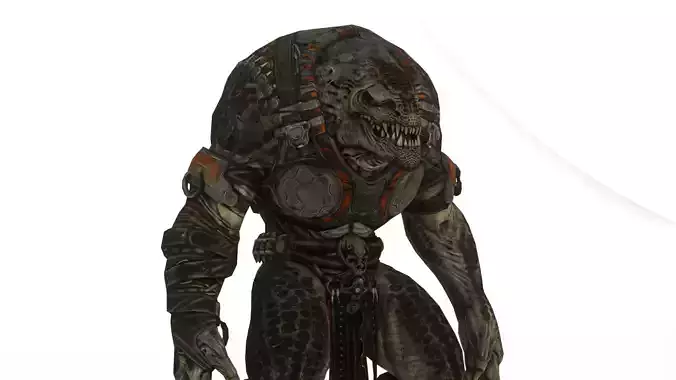 Armored Monster  Heavy Battle Beast 3D Model