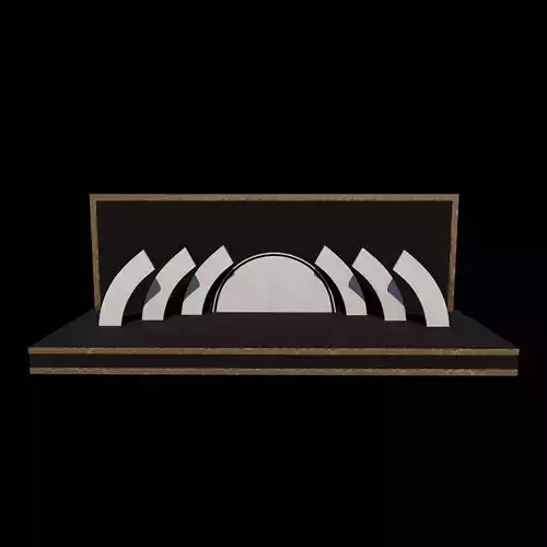 Empty stage design 3D model