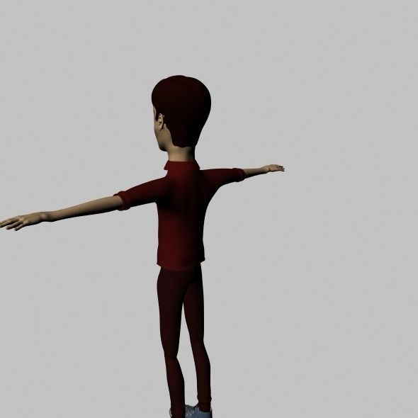 Cartoon Character 3D model_5