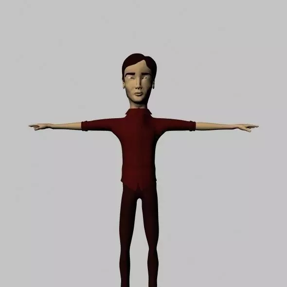 Cartoon Character 3D model_0