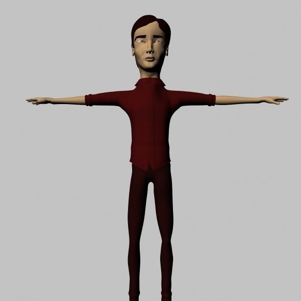Cartoon Character 3D model_3