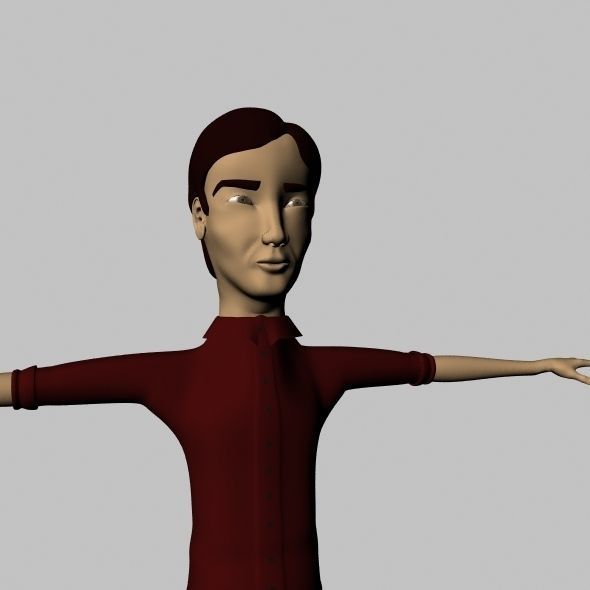 Cartoon Character 3D model_4