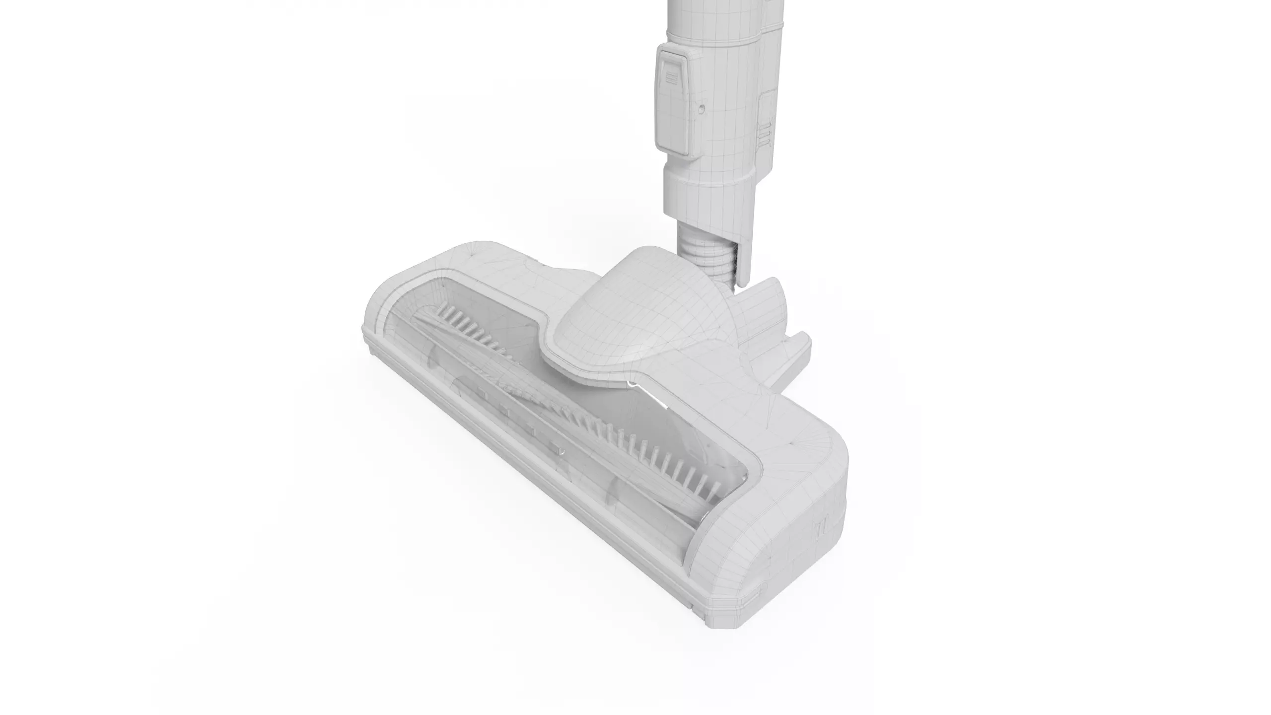 Portable vacuum cleaner Low-poly 3D model_8