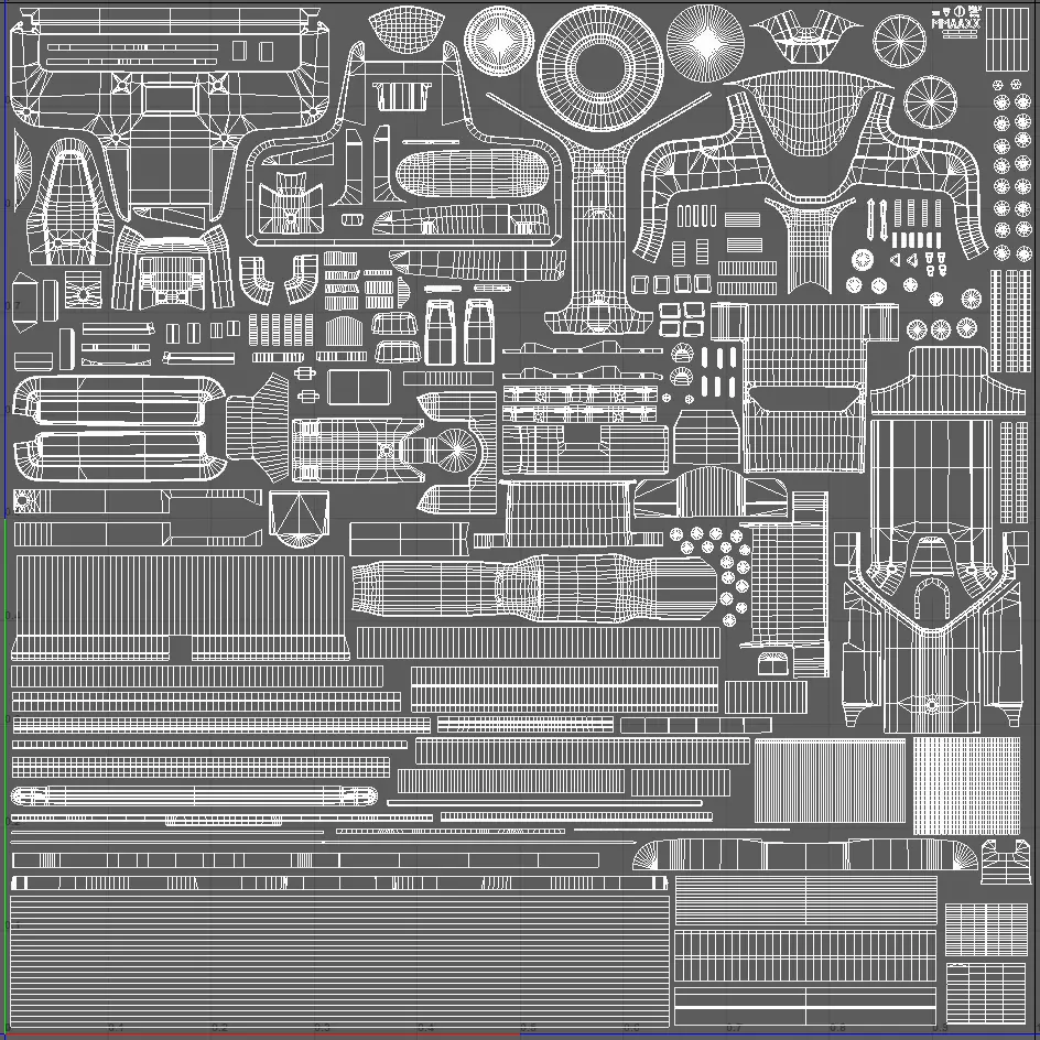 Portable vacuum cleaner Low-poly 3D model_10