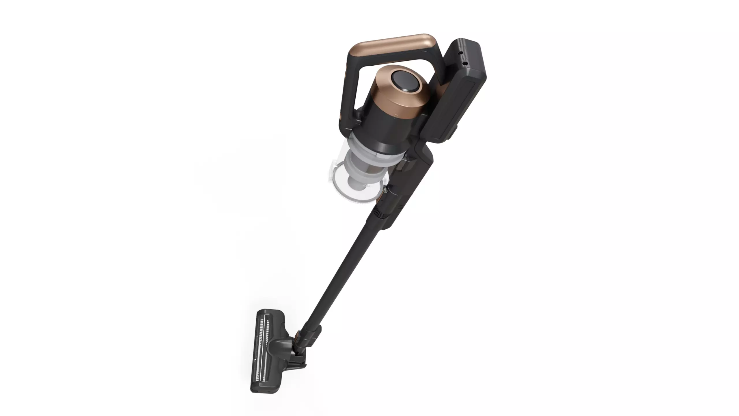 Portable vacuum cleaner Low-poly 3D model_0