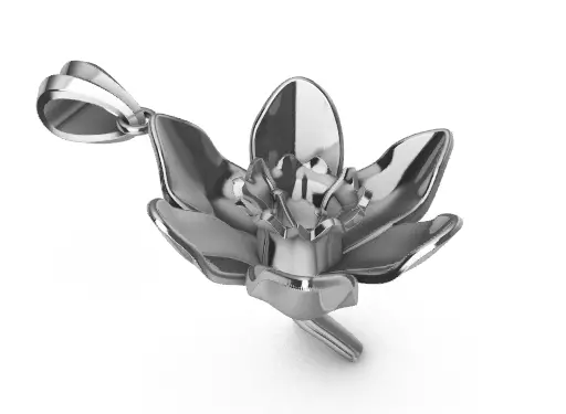 March Jonquil Flower of the Month charm Pendant 3D print model_9