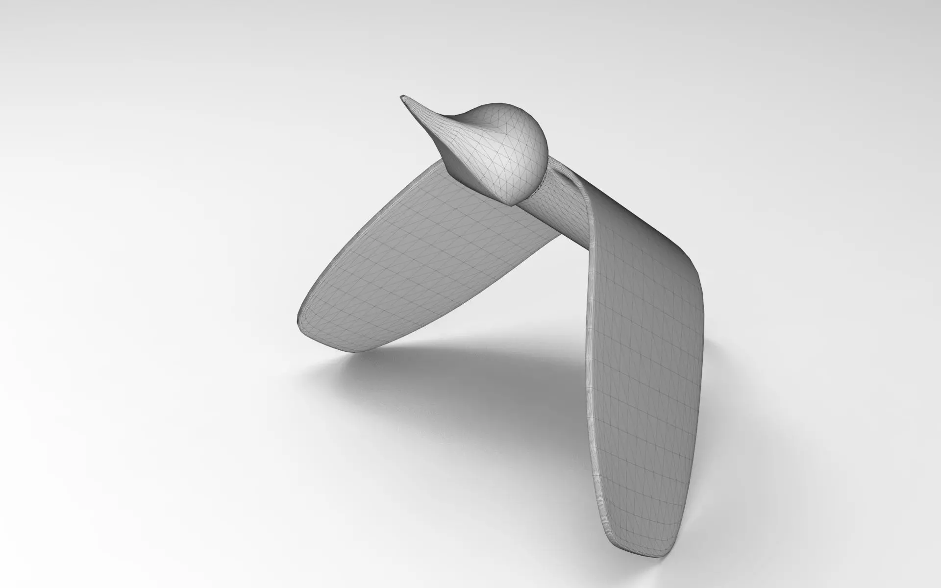 Decor Bird Low-poly 3D model_6