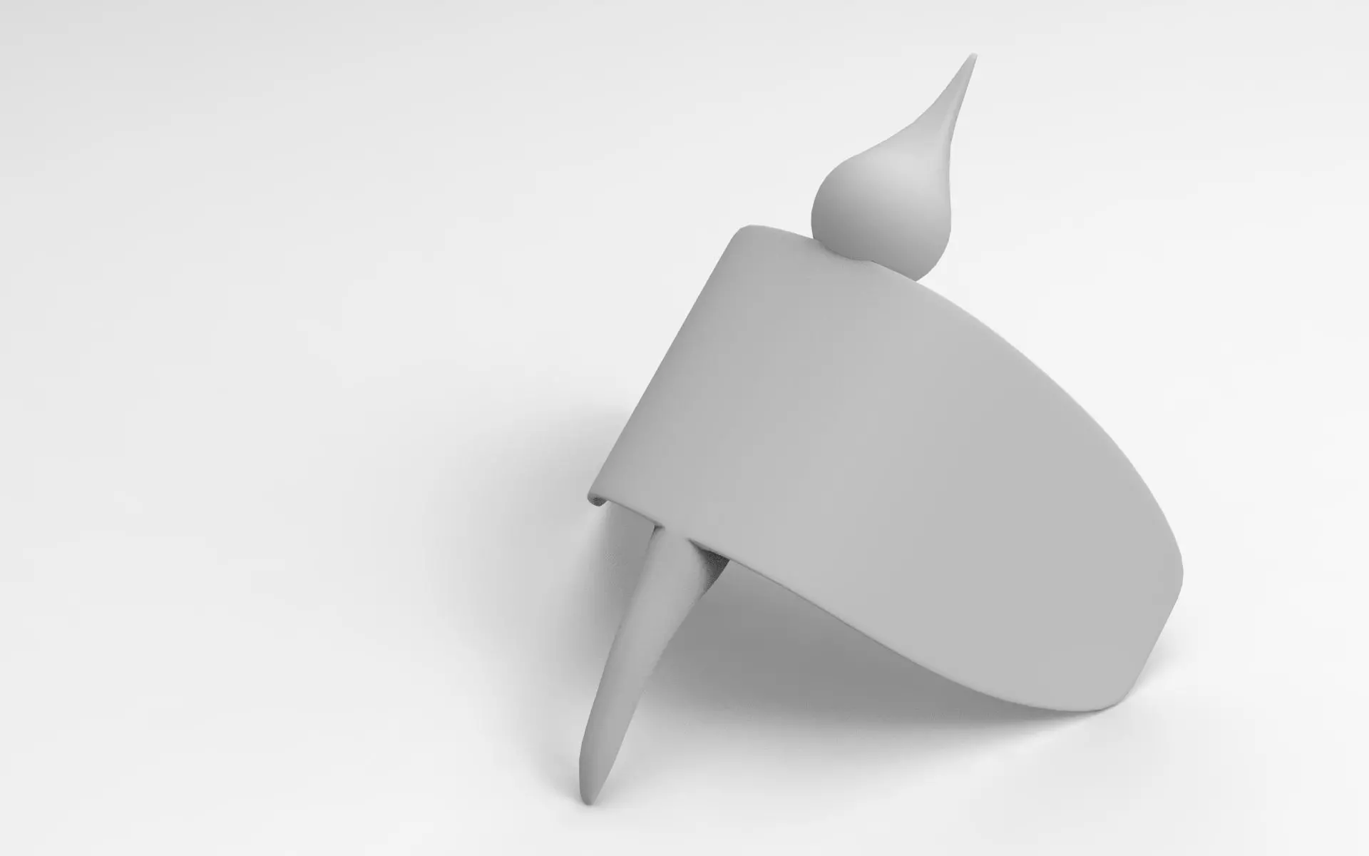 Decor Bird Low-poly 3D model_8