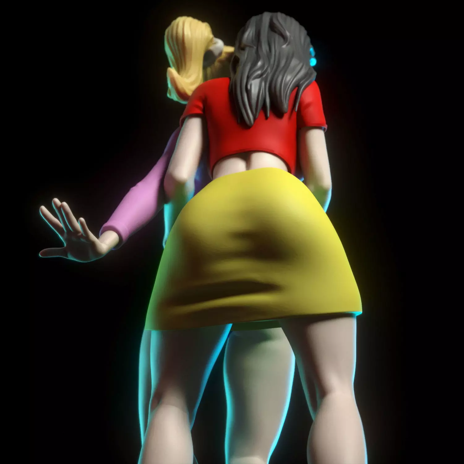 Betty and Veronica from Archie comics 3D print model_10