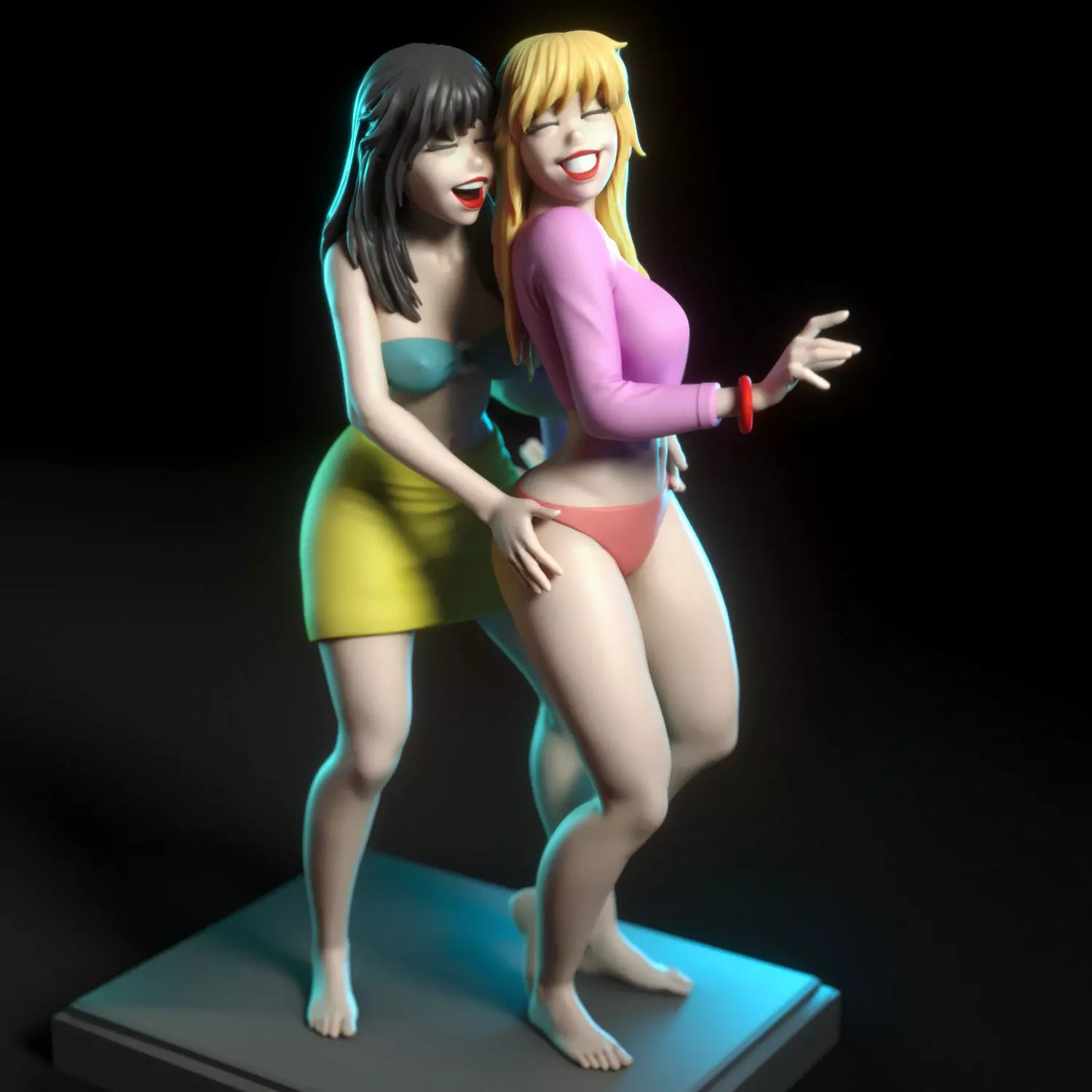 Betty and Veronica from Archie comics 3D print model_16