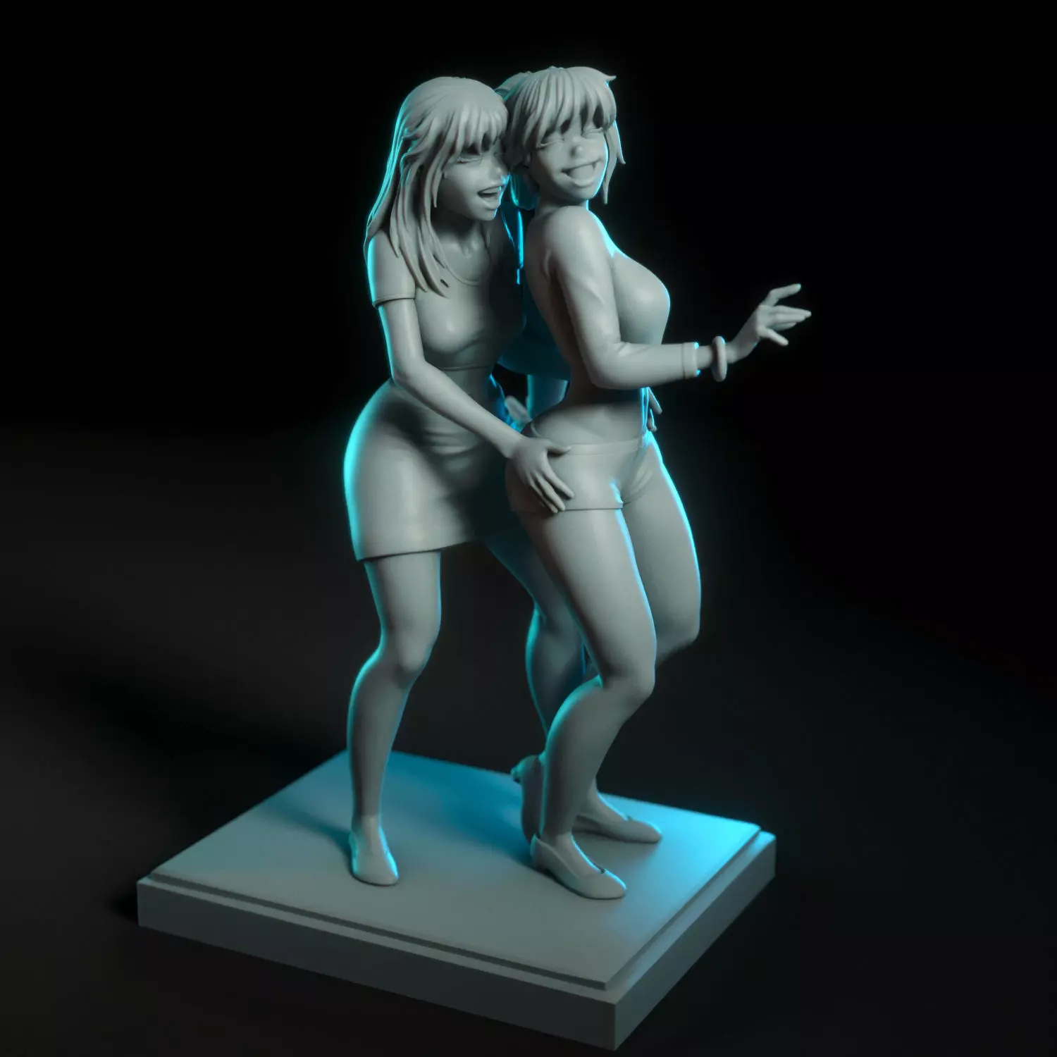 Betty and Veronica from Archie comics 3D print model_11