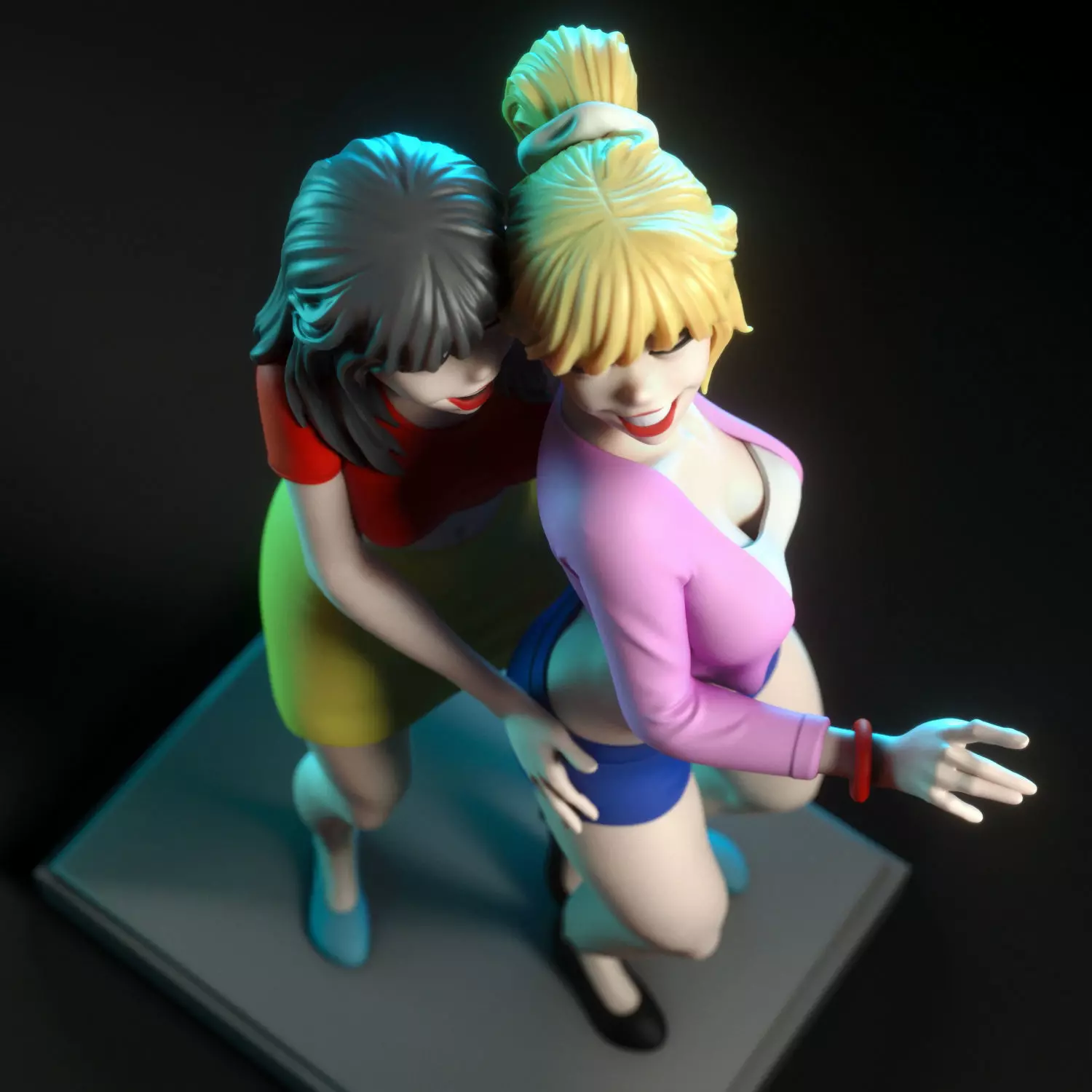 Betty and Veronica from Archie comics 3D print model_7