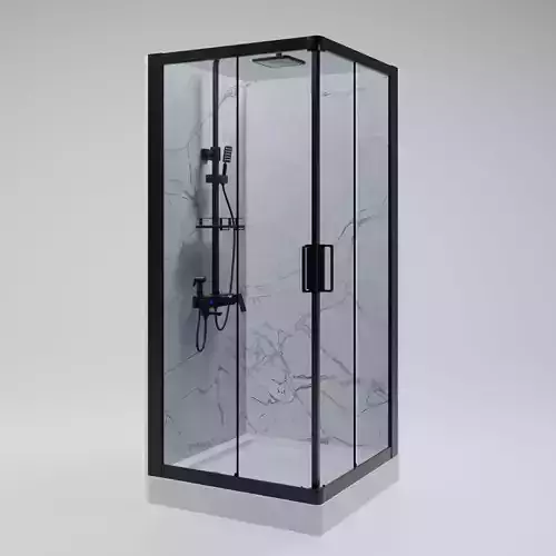 Super Modern Shower Cabin Glass Bathroom Set