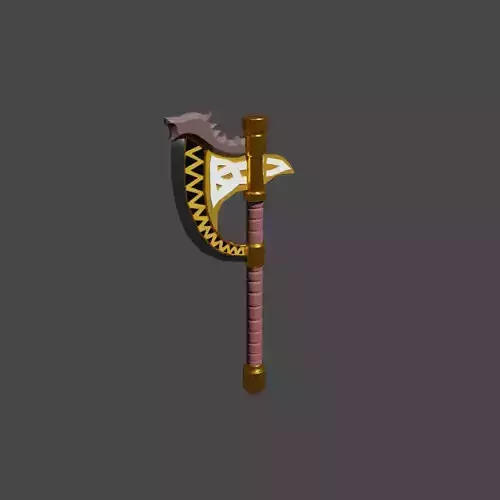 2 axes Low-poly 3D model