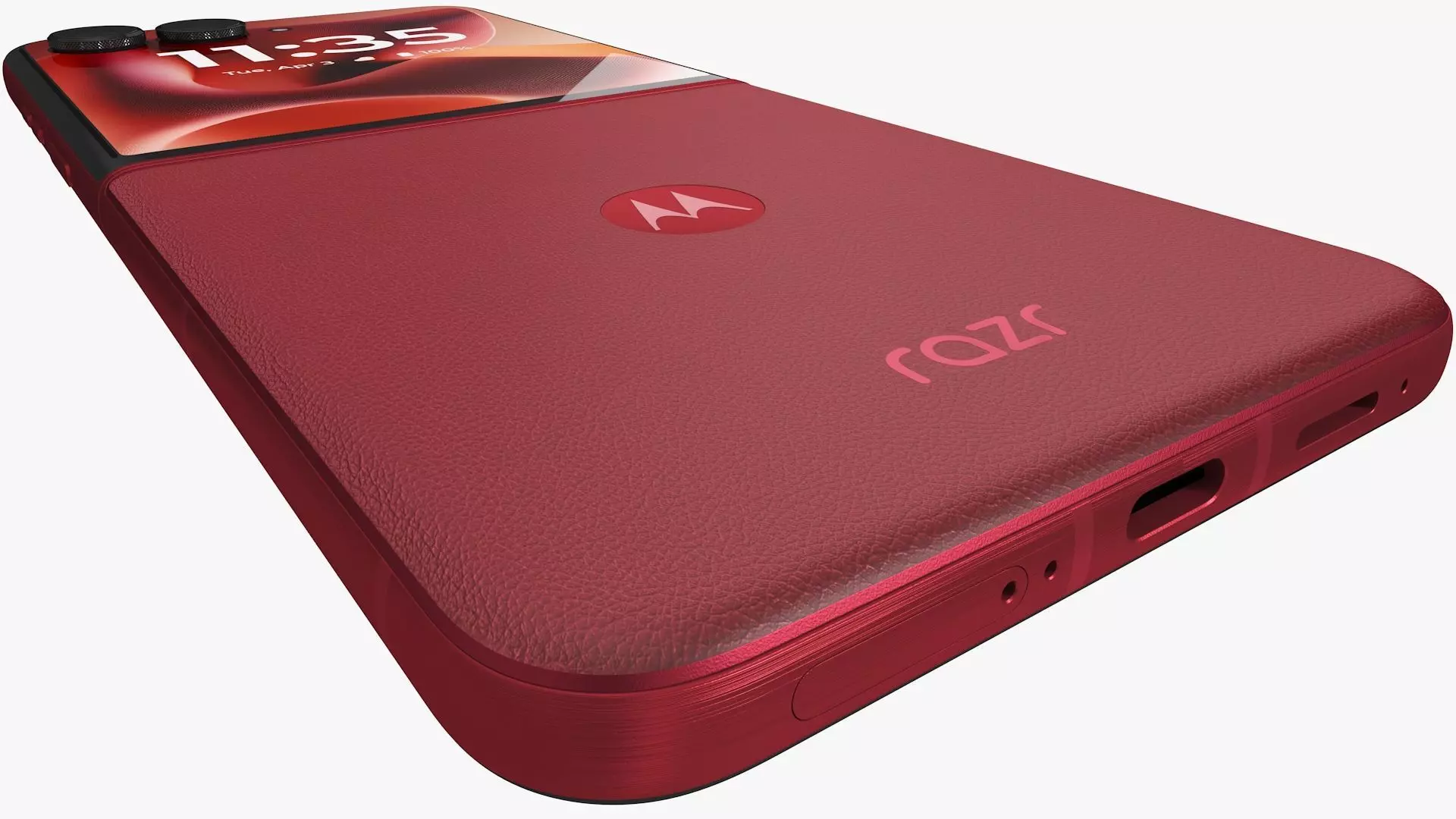 Motorola Razr 60 Ultra Rio Red Animated 3D model_5