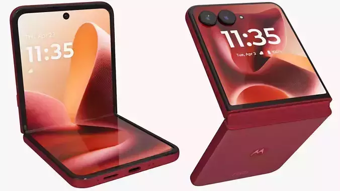 Motorola Razr 60 Ultra Rio Red Animated