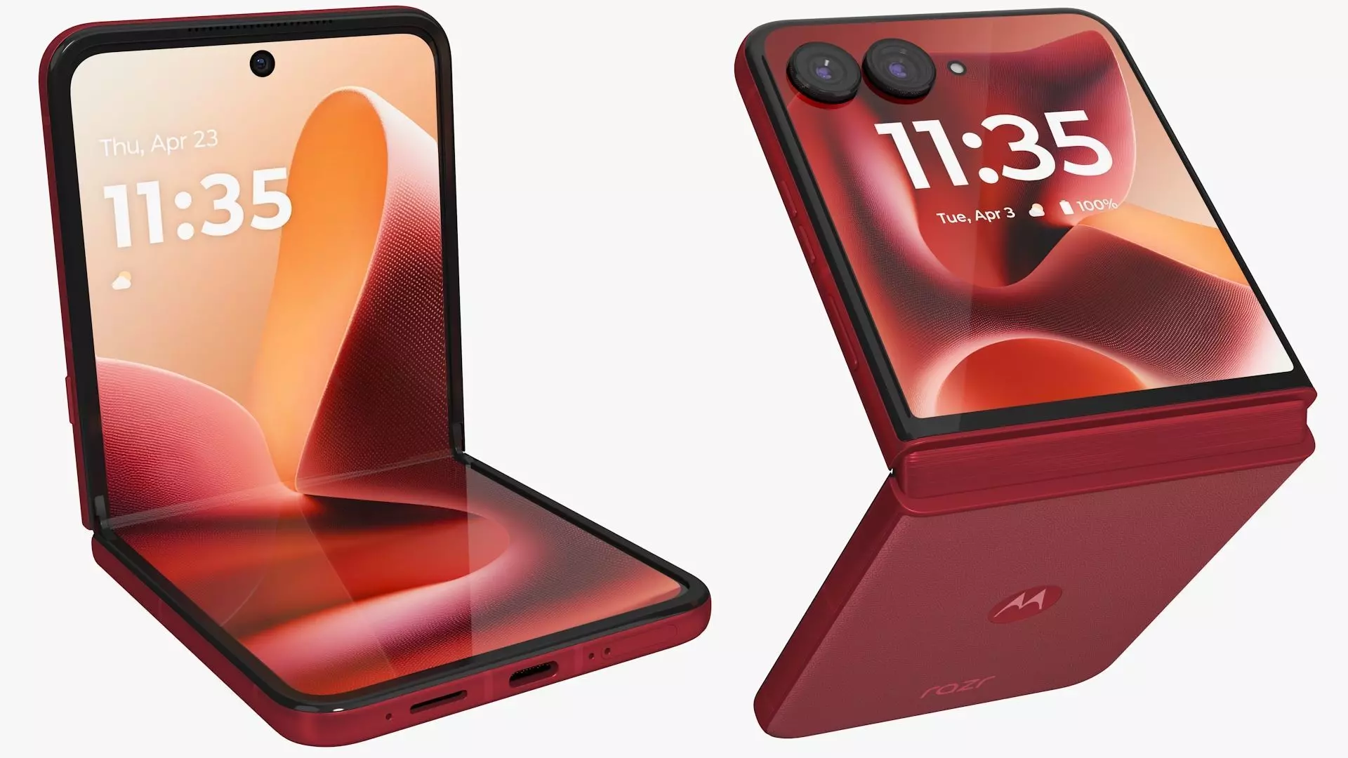 Motorola Razr 60 Ultra Rio Red Animated 3D model_0