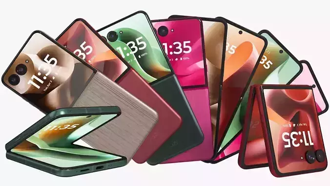 Motorola Razr 60 Ultra All Colors Animated 3D model