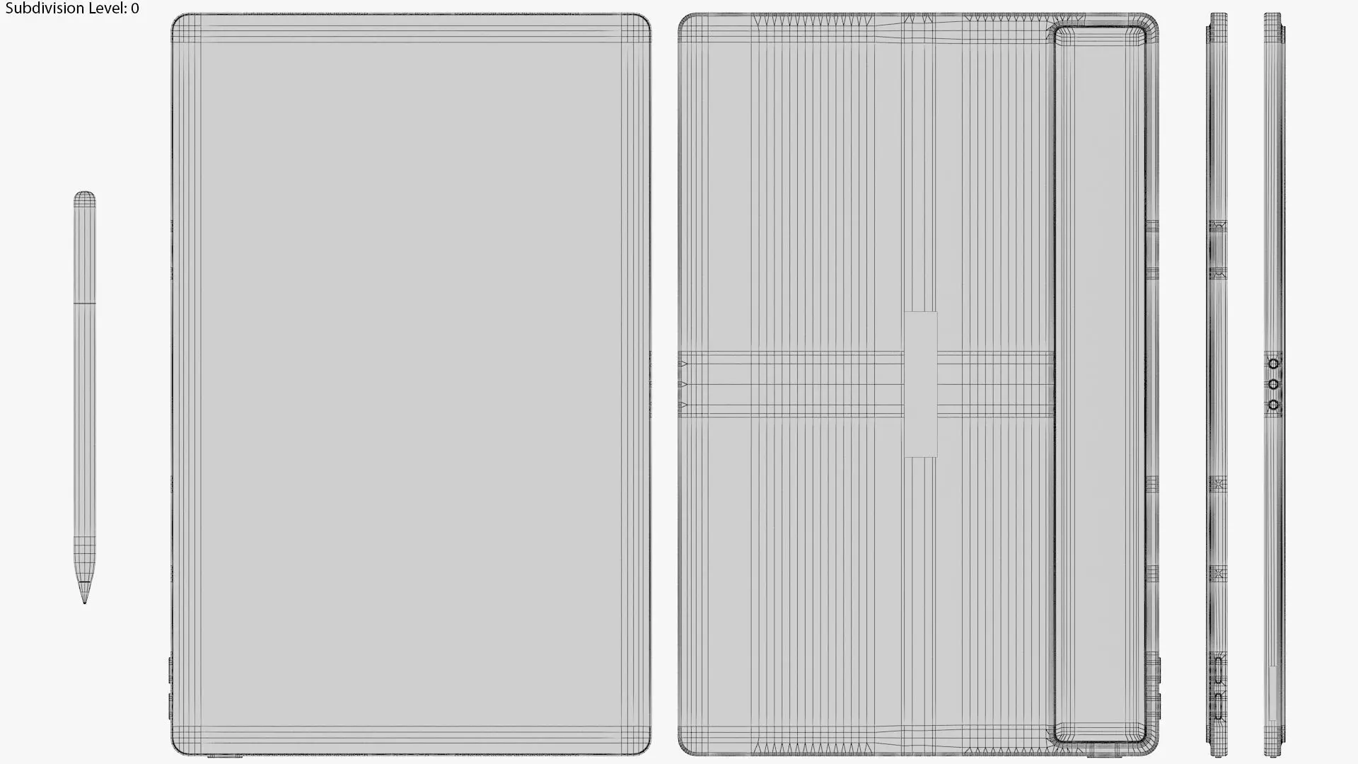 Lenovo Yoga Tab Plus Seashell with Pen 3D model_14