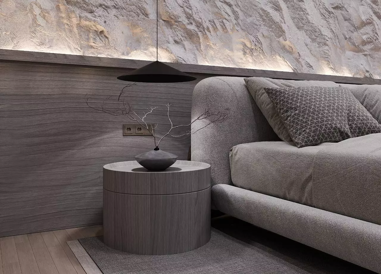 Modern Minimalist Bedroom 3D model_3