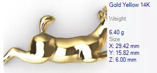 Deer Calf Fawn Animal Pendant Jewelry 3D print model_21