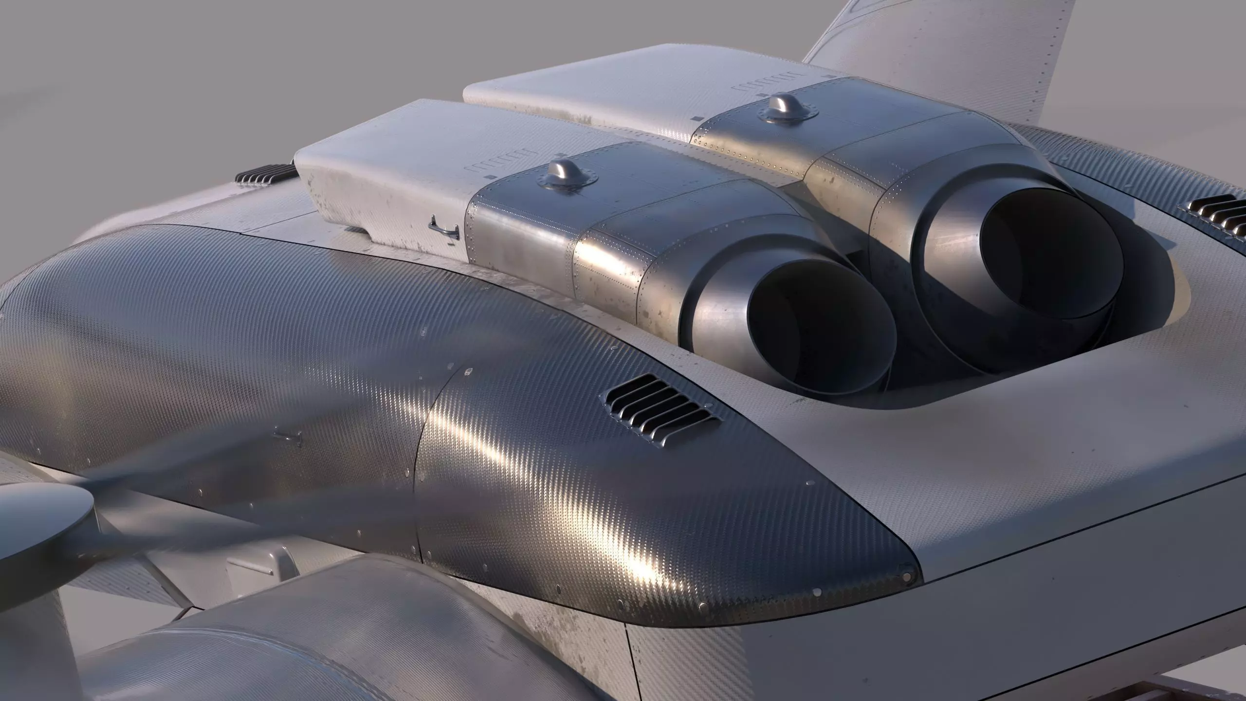 Realistic Heavy Cargo Drone Low-poly 3D model_1