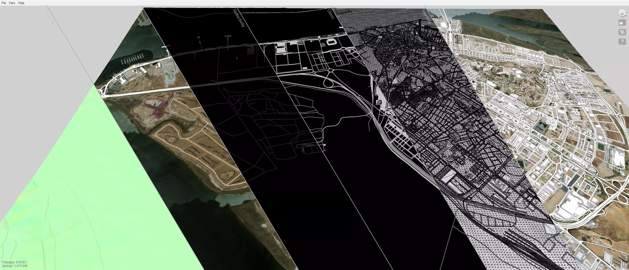 Cityscape Huelva Spain 3D model_11