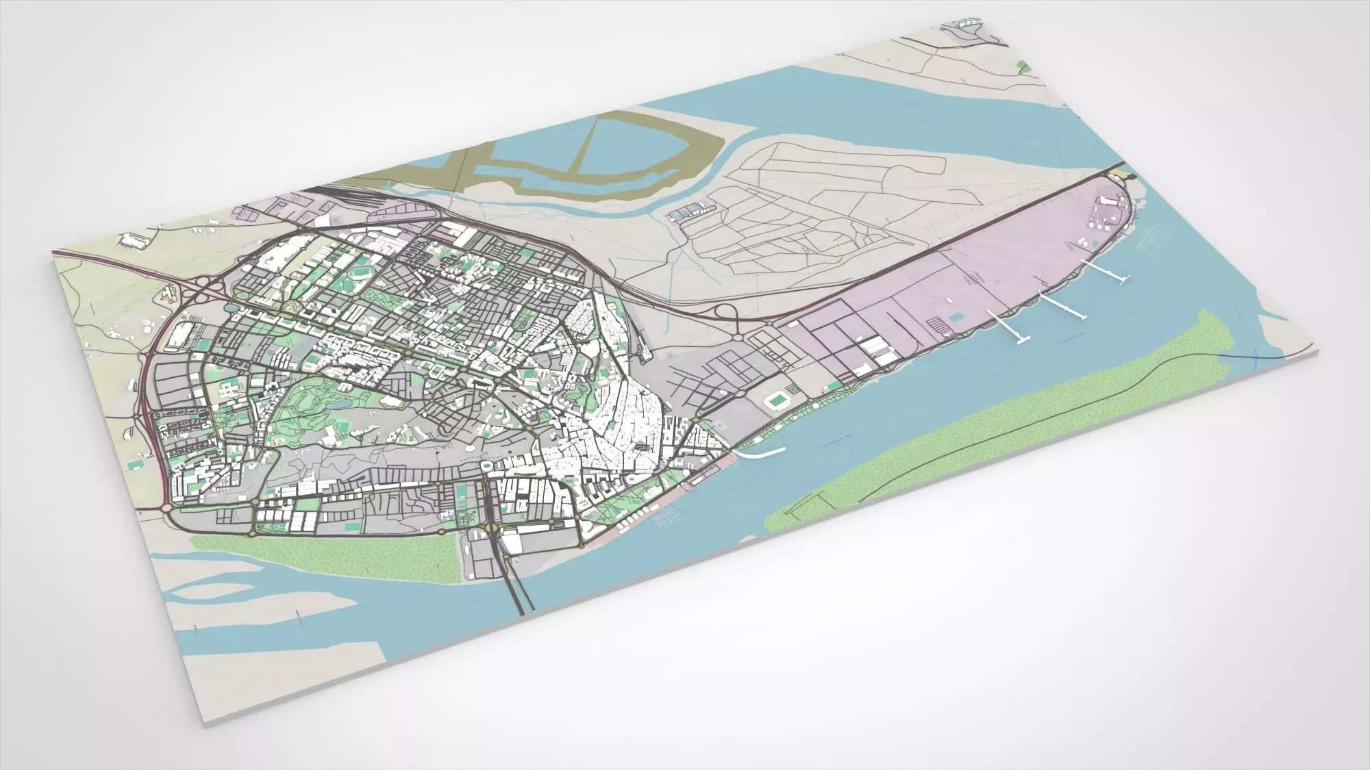 Cityscape Huelva Spain 3D model_10