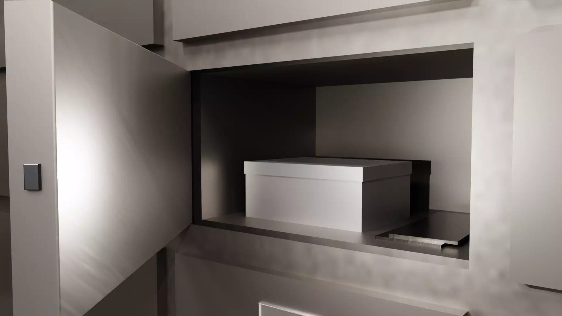 Bank Vault Low-poly 3D model_3