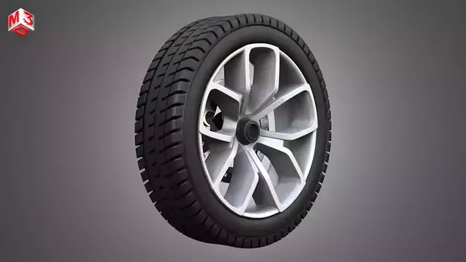 Ryker 2025 Wheel and Tire 3D model