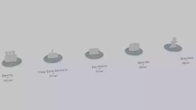 Game Accessories Mini Pack Emoji Statues 3D print model