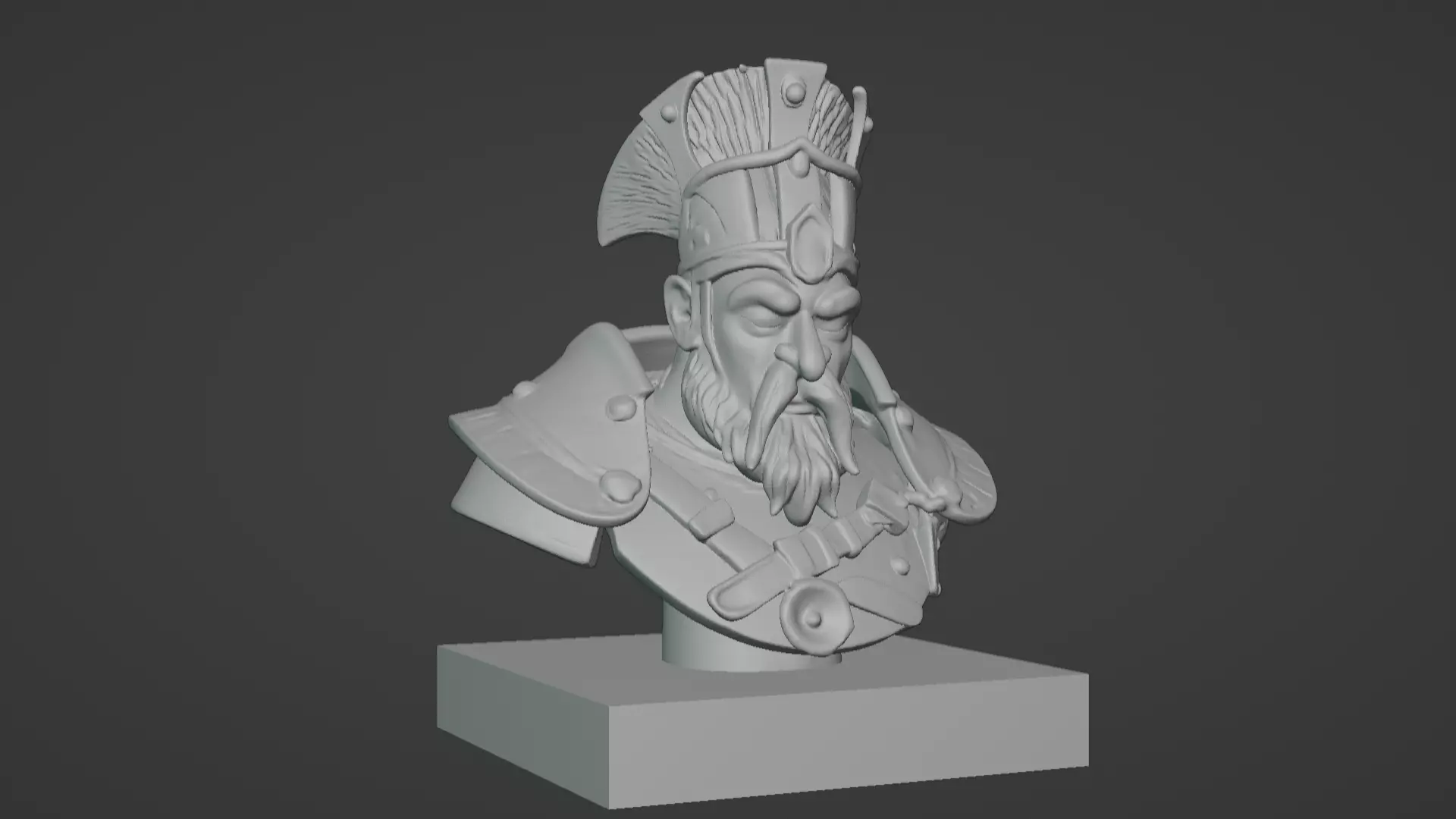 Thalor the Stalwart Bust 3D print model_6