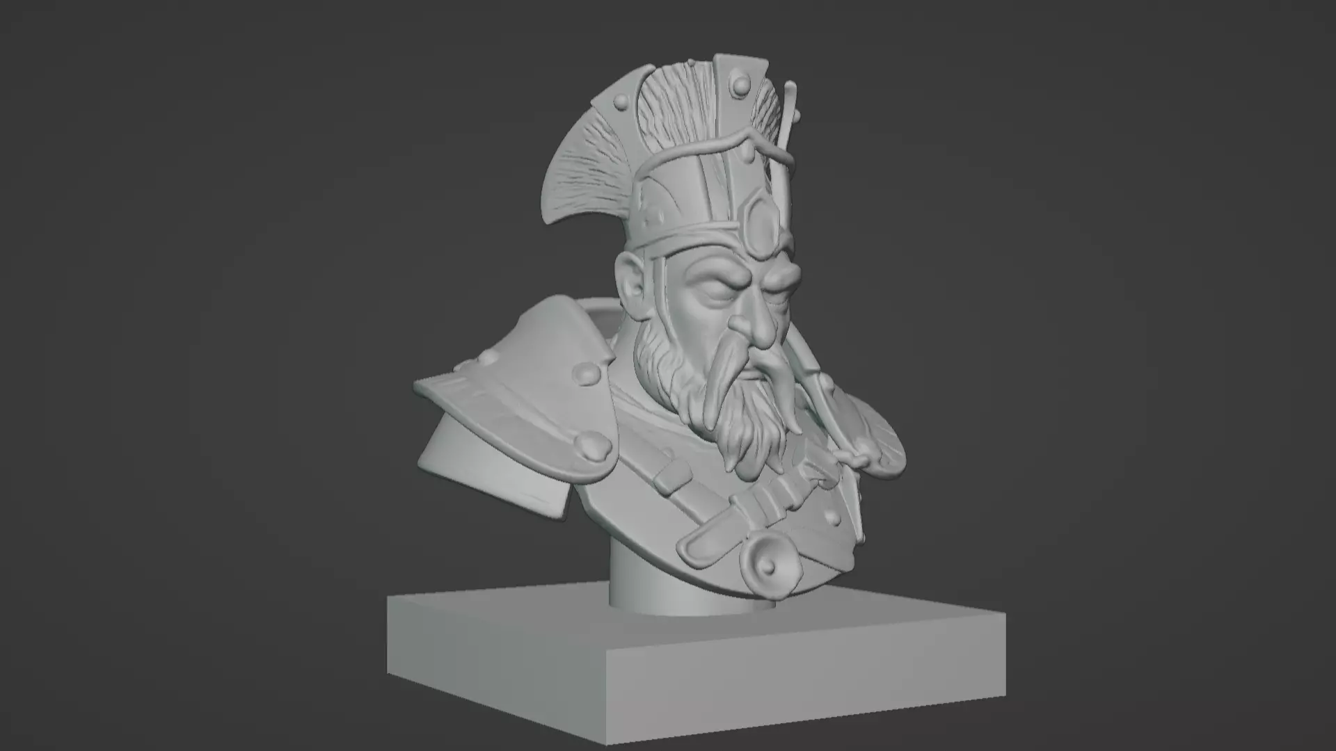 Thalor the Stalwart Bust 3D print model_7