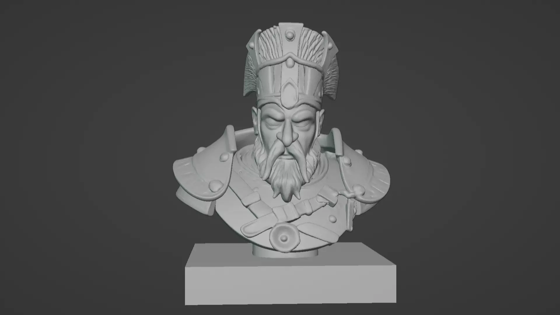 Thalor the Stalwart Bust 3D print model_5