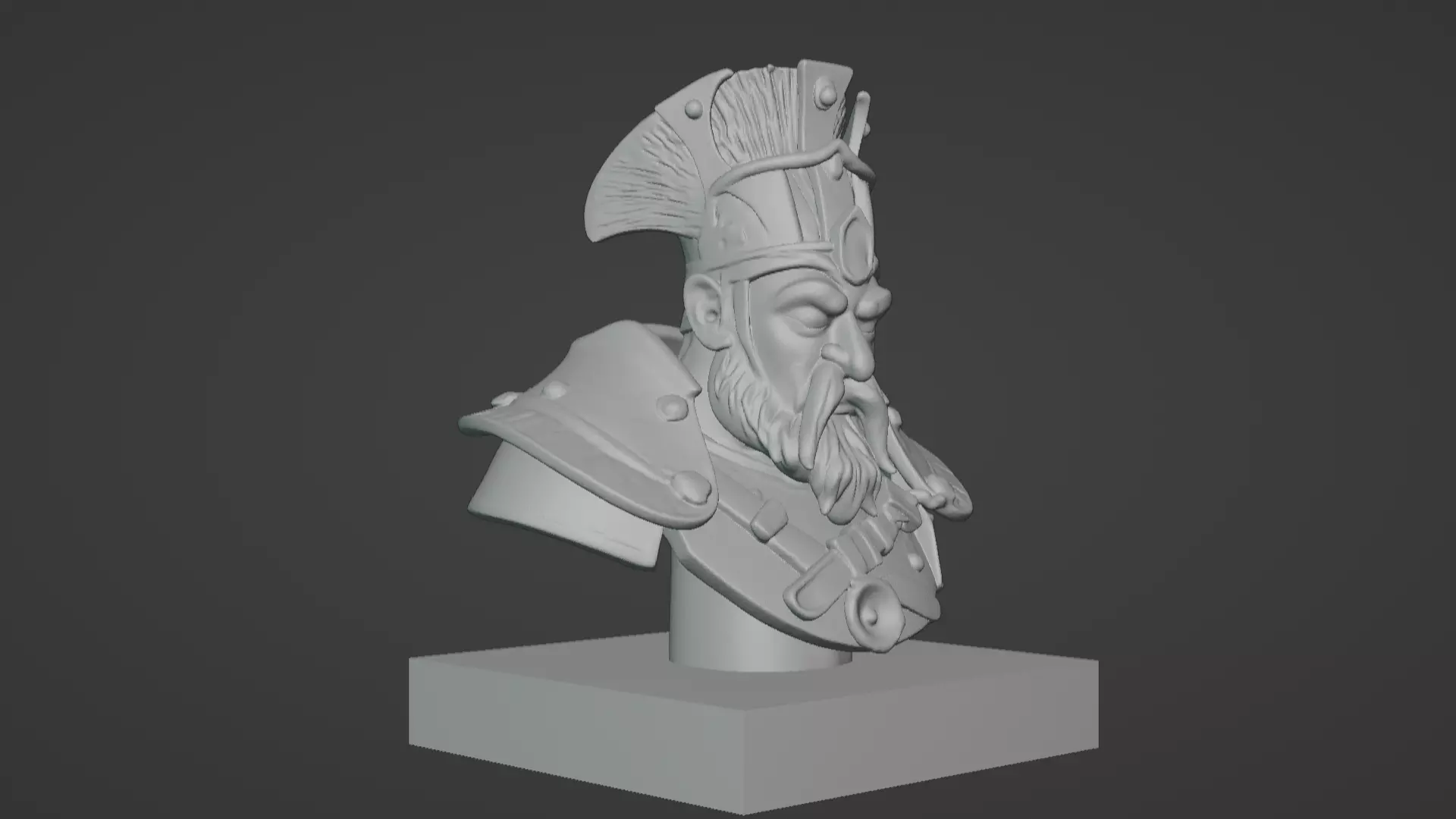 Thalor the Stalwart Bust 3D print model_17