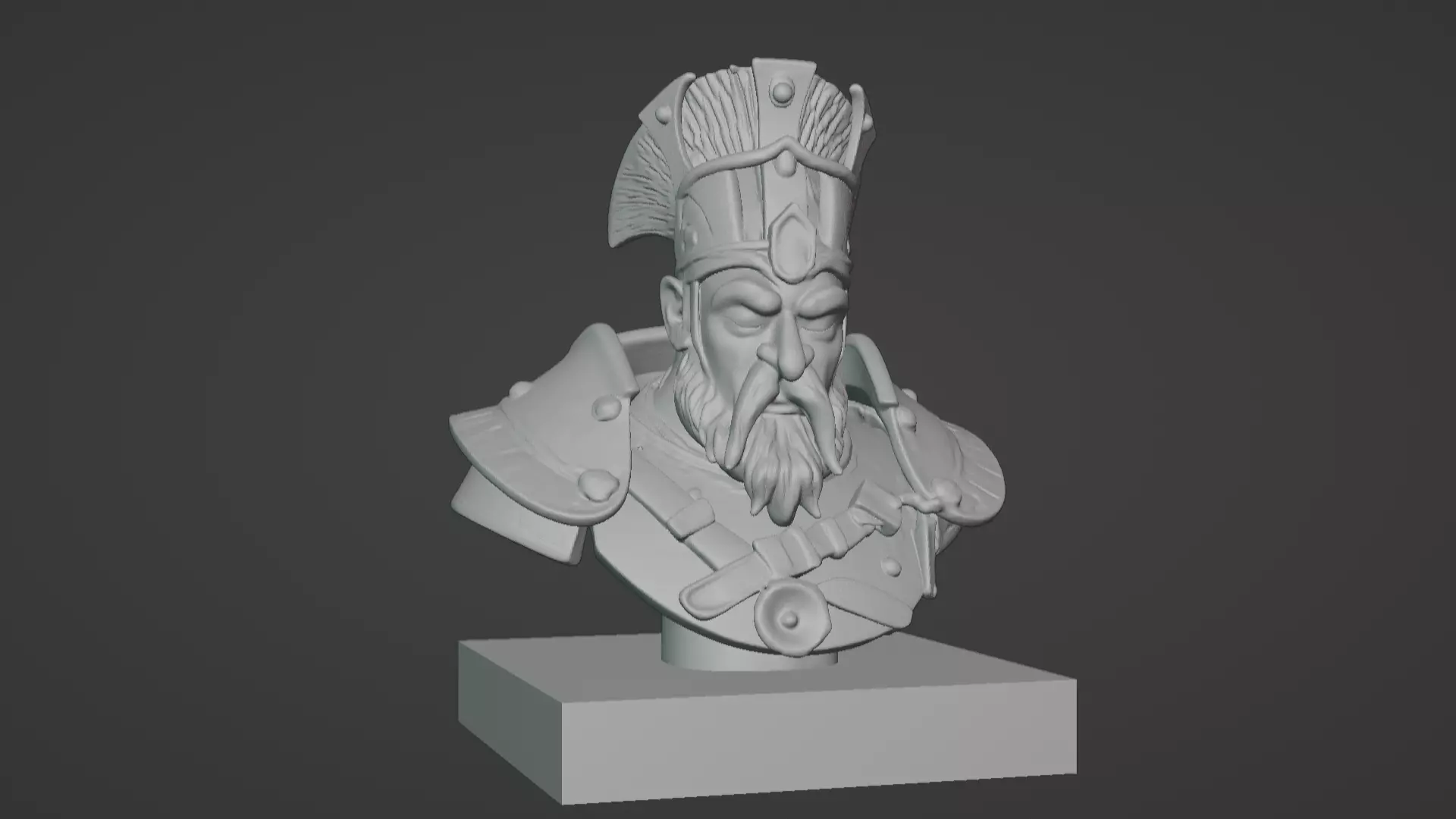 Thalor the Stalwart Bust 3D print model_4