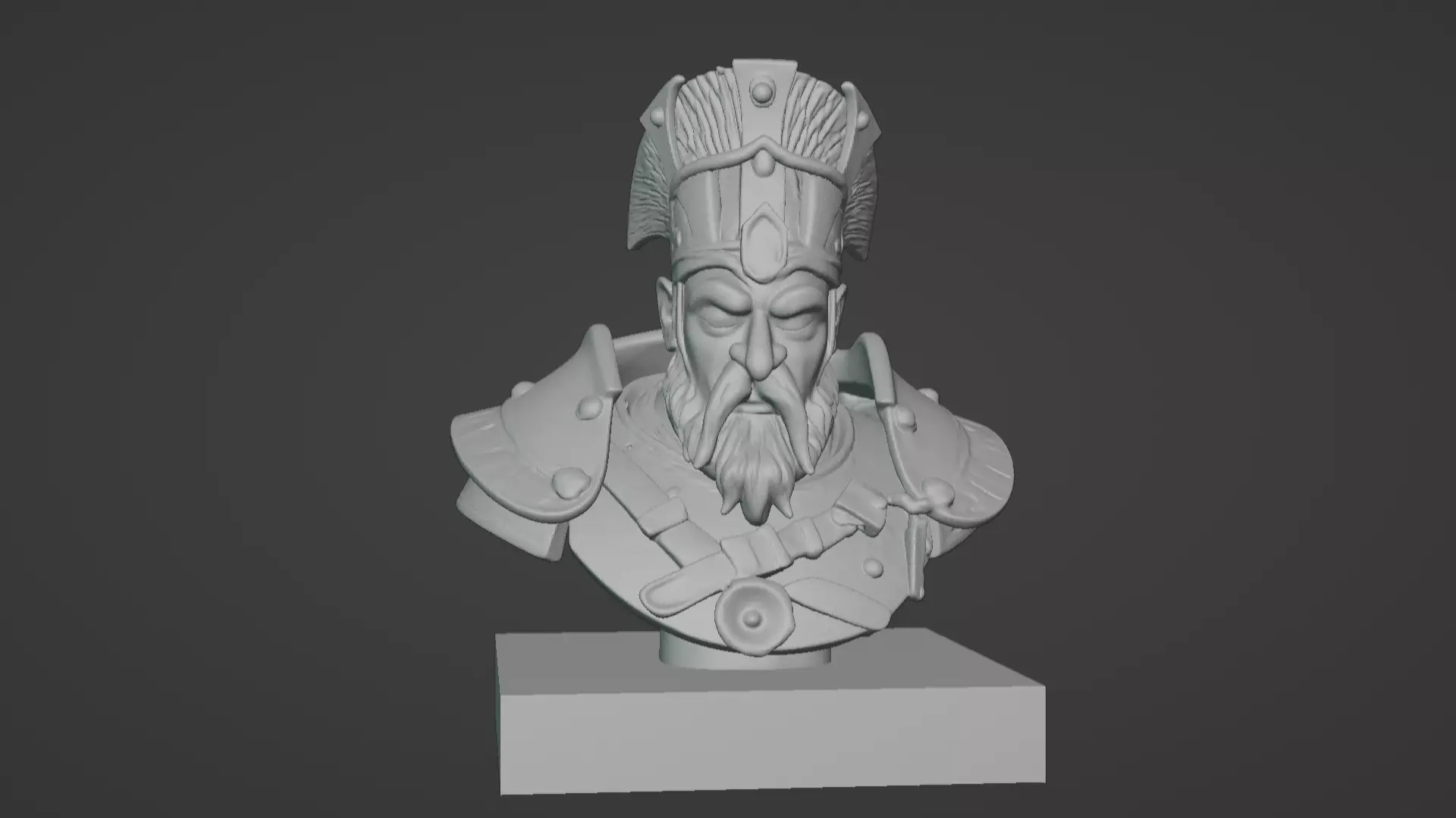 Thalor the Stalwart Bust 3D print model_3