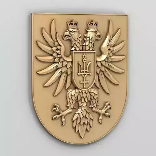Coat of arms of Chernihivskiy region of Ukraine 3D model