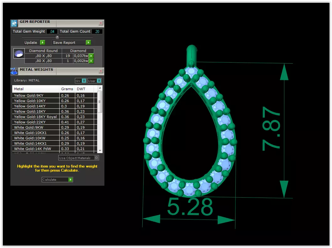 damla kolye  Free 3D print model_0