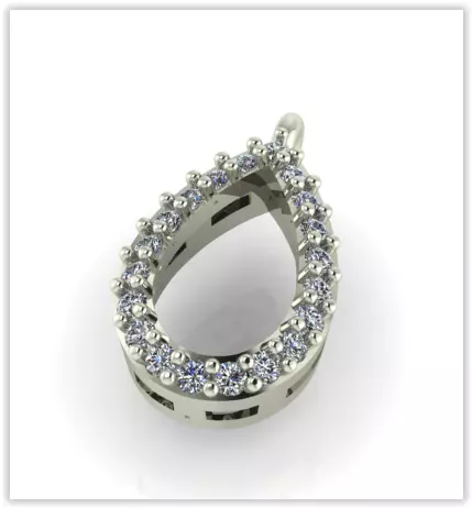 damla kolye  Free 3D print model_1