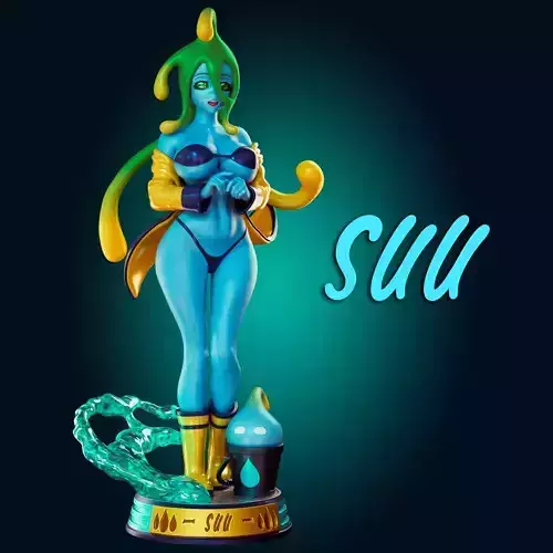 18 ADULT Suu Monster Musume Slime Girl Figure Model Diorama 3D print model