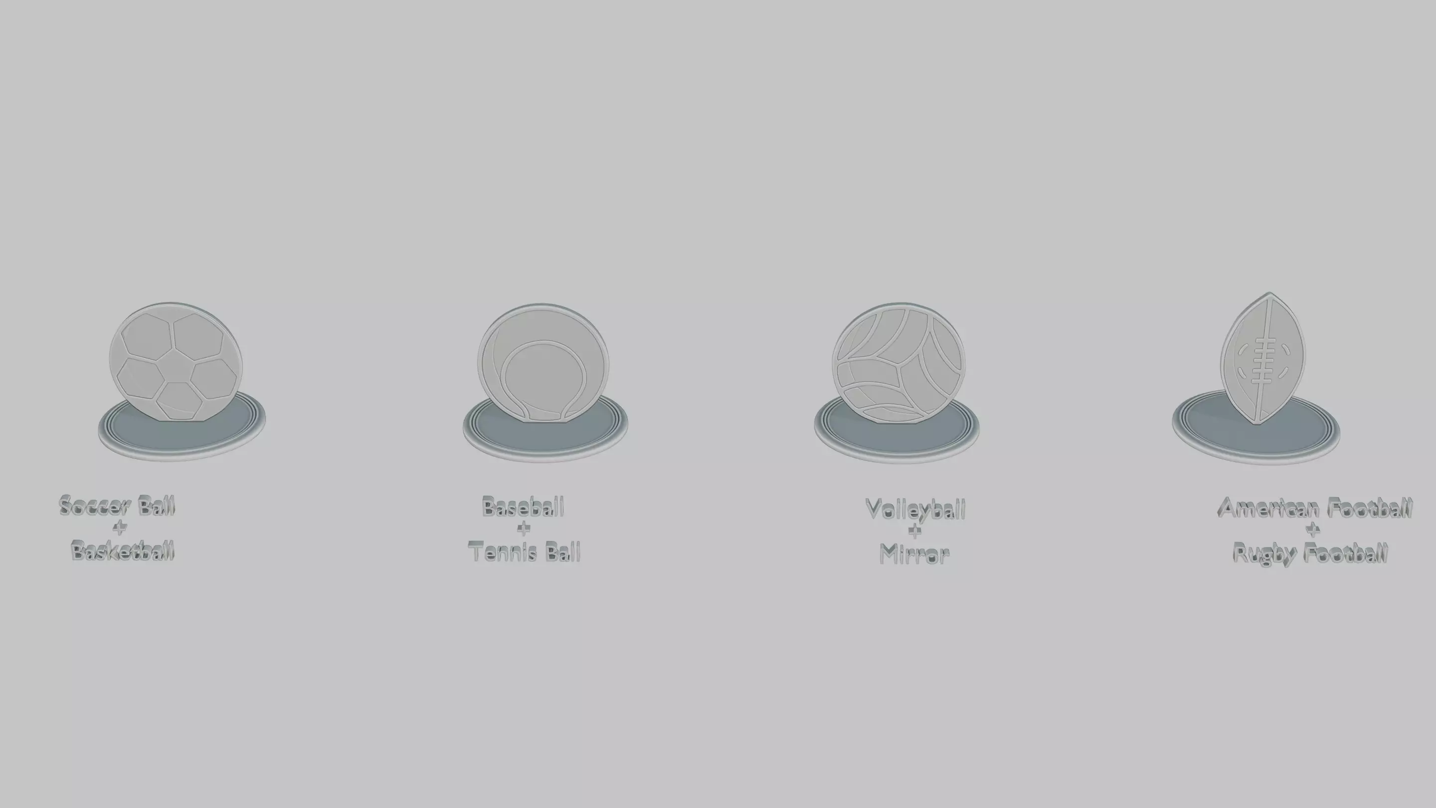 Emoji Statues Game Balls Collection 3D print model_1