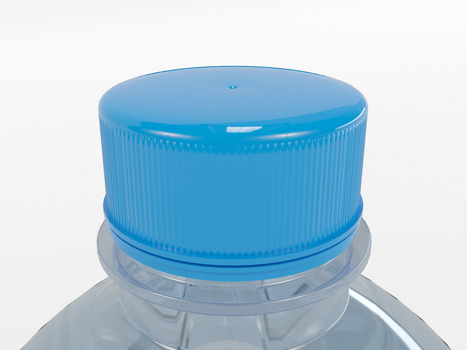 Water Drink Plastic Bottle 250ml Low-poly 3D model_6